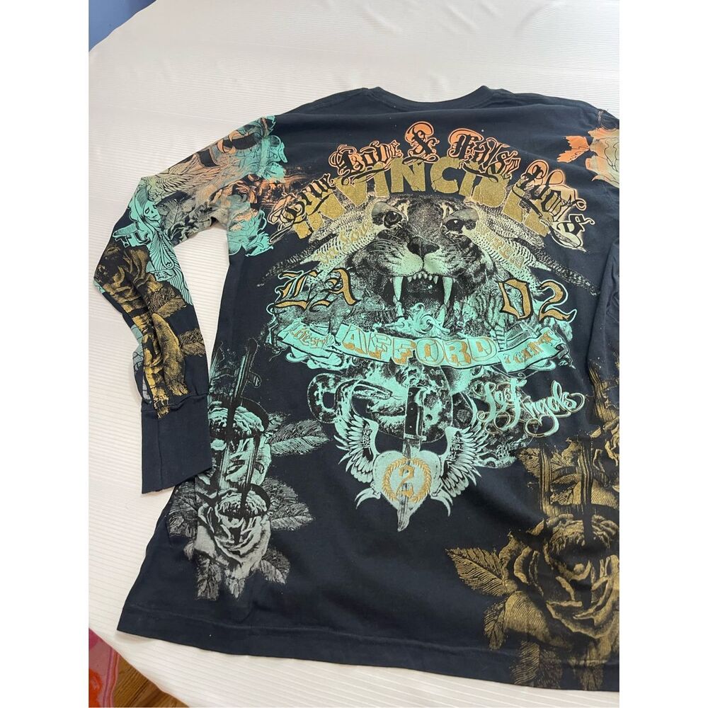 NWT True Love False Idols Black Long Sleeve Shirt Size Large New - Picture 12 of 13